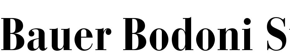 Bauer Bodoni Std Bold Cond Yazı tipi ücretsiz indir